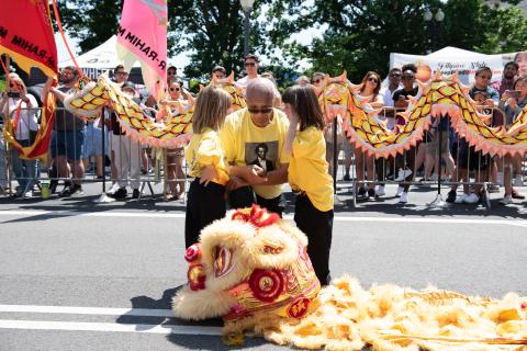 Consultation before the dance, Fiesta Asia, DC, 2023.